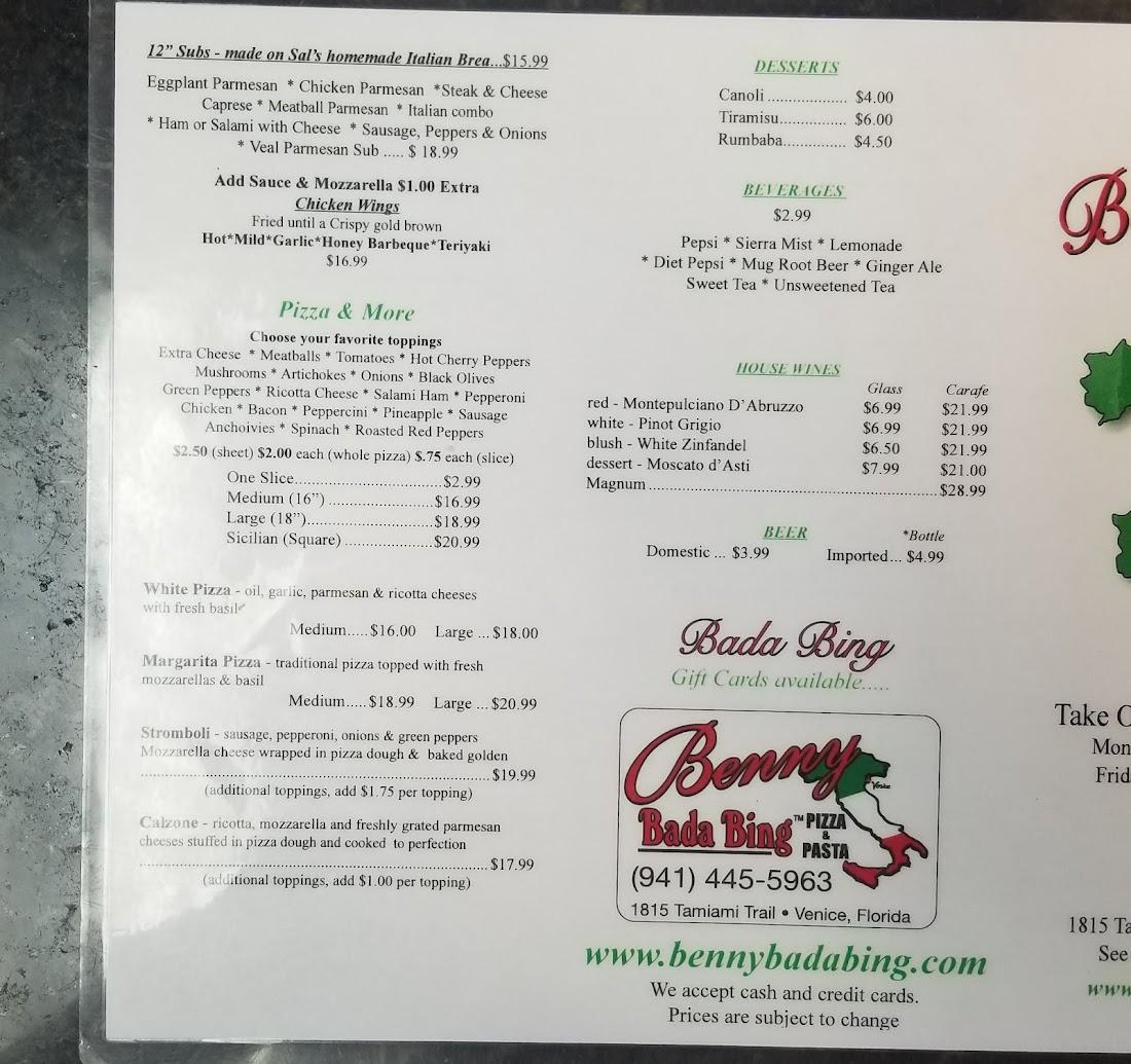 Benny Bada Bings Pizza
