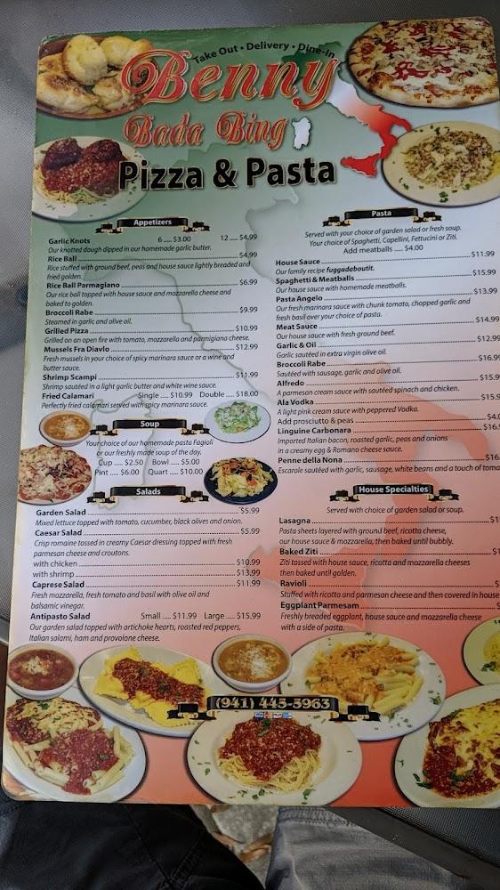 Benny Bada Bings Pizza Menu image 4